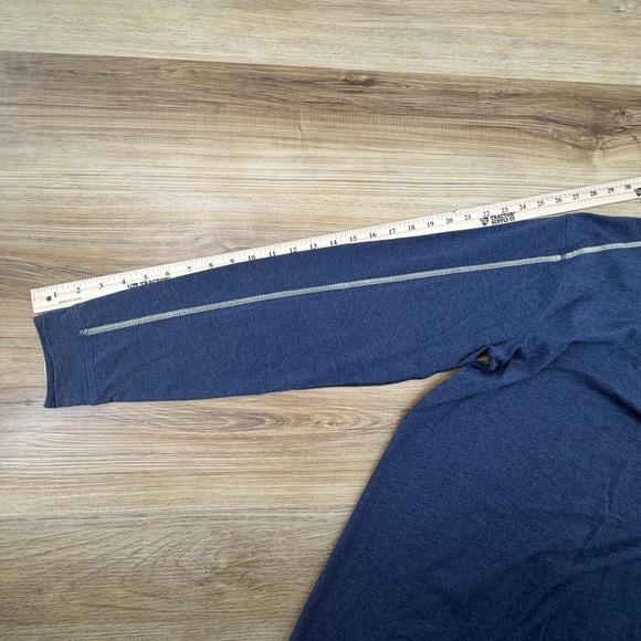 Tasc Performance 1/4 Pullover Men's large Bamboo Cotton Stretch Navy Blue Golf - Picture 7 of 7